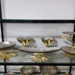 ست پذیرایی آلومینیومی پنج تکه مدل گلبرگ