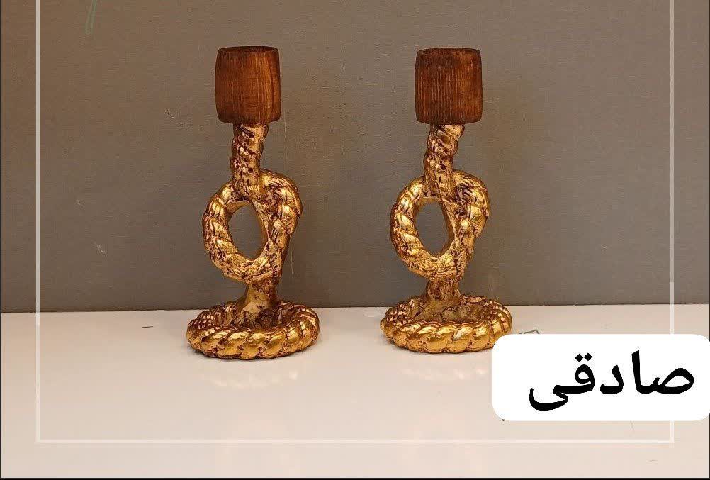 ست پذیرایی چوب و الومینیوم مدل ریسمان